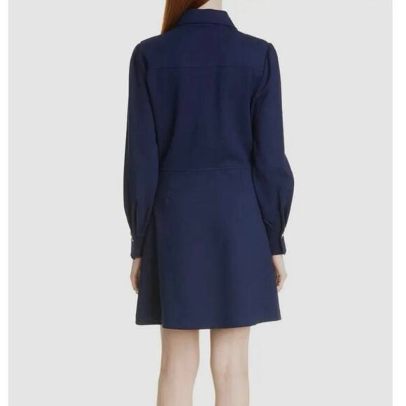 See by Chloé Blue Collared Button Front Shirt Dress Sz S - Picture 11 of 11